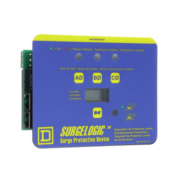 Schneider Electric TVS6DSPHC Surge protection accessory, display kit, 3 phase, 6 input, horizontal, diagnostic