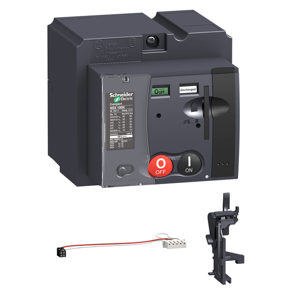 Schneider Electric S431549 Circuit breaker accessory, PowerPacT J, motor operator, communicating, NC, 220VAC to 240VAC