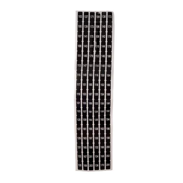 Schneider Electric NF204S Panelboard accessory, NF, circuit ID number strips, 103-204