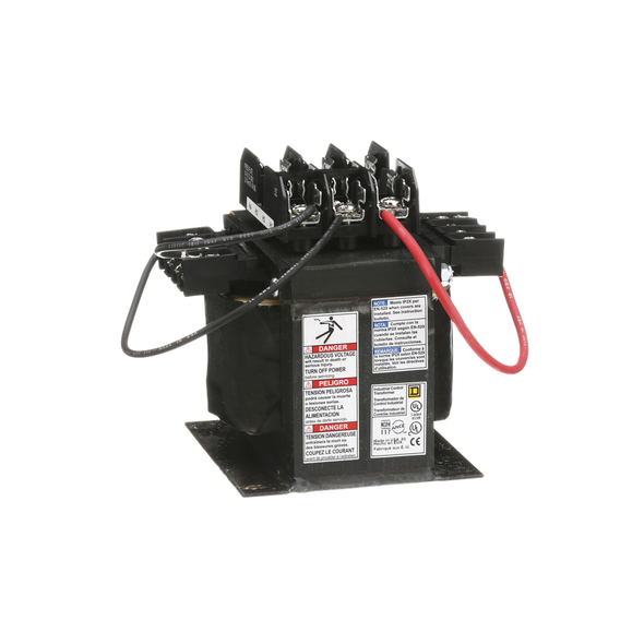 Schneider Electric 9070TF350D20 Industrial control transformer, Type TF, 1 phase, 350VA, 208/230/460V primary, 115V secondary, 50/60Hz