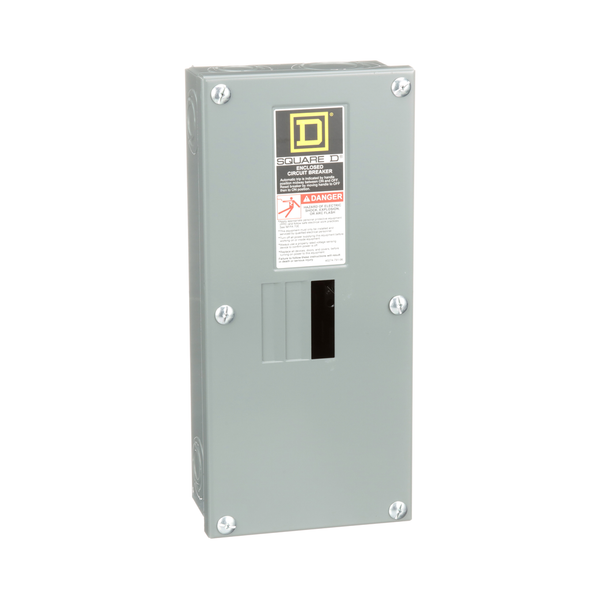 Schneider Electric QO2100BNS Circuit breaker enclosure, QO, 1 phase, 2 spaces, 100A, NEMA1, surface cover, UL