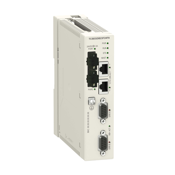 Schneider Electric TCSEGDB23F24FA proxy module, Modicon X80, Modbus Plus, for Modicon M340 and Modicon M580