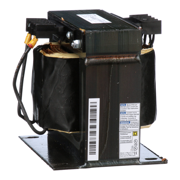 Schneider Electric 9070T1500D1 Transformer, Type T, industrial control, 1500VA, 1 phase, 240x480V primary, 120V secondary, 115C rise