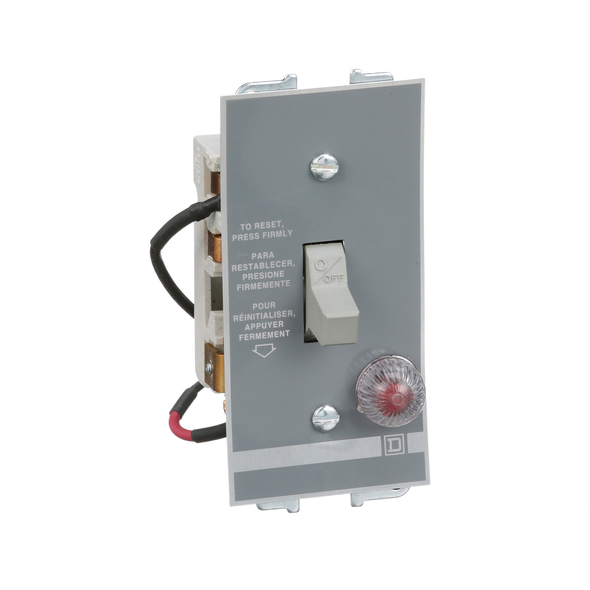 Schneider Electric 2510FO2P Manual Starter, fractional horsepower, 16A, 2 poles, 1 HP at 277 VAC, toggle operated, red indicator, open style