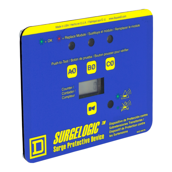 Schneider Electric TVS3DSPHIC Surge protection accessory, Surgelogic, TVSS display kit, 3 phase, I-Line, counter