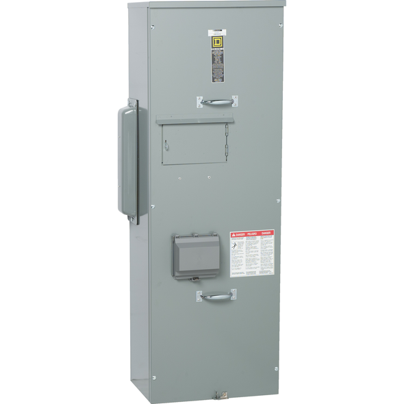 Schneider Electric EZM1800FS Main fusible (Class T) switch unit, EZ Meter-Pak, 800A, 120/240VAC, 1ph/3W, 800A bus, OH/UG, Type 3R