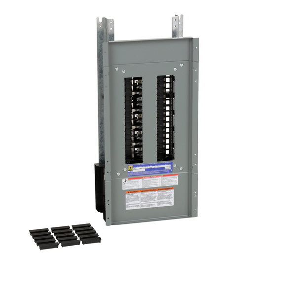 Schneider Electric NQ430L1 Panelboard interior, NQ, main lugs, 100A, Al bus, 30 pole spaces, 3 phase, 4 wire, 240VAC, 48VDC