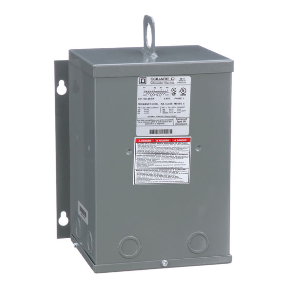 Schneider Electric 3S40F Transformer, dry type, encapsulated, 3kVA, 1 phase, 480V primary, 120/240V secondary, 10A, 115C rise