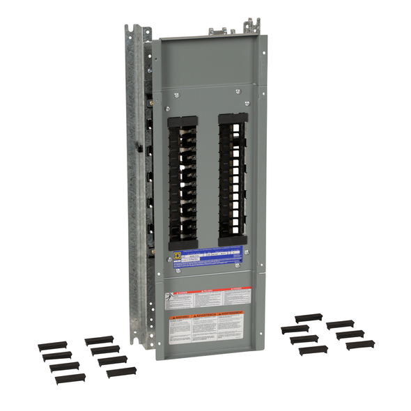 Schneider Electric NQ30L1C14 Panelboard interior, NQ, main lugs, 100A, Cu bus, 30 pole spaces, 1 phase, 3 wire, 240VAC, 48VDC, 14in W