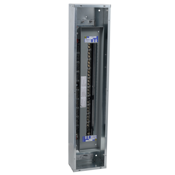 Schneider Electric NQ8430L1C Panelboard interior, NQ, main lugs only, 100A, Cu bus, 30 pole spaces, 3 phase, 4 wire, 240 VAC, 48 VDC, column width