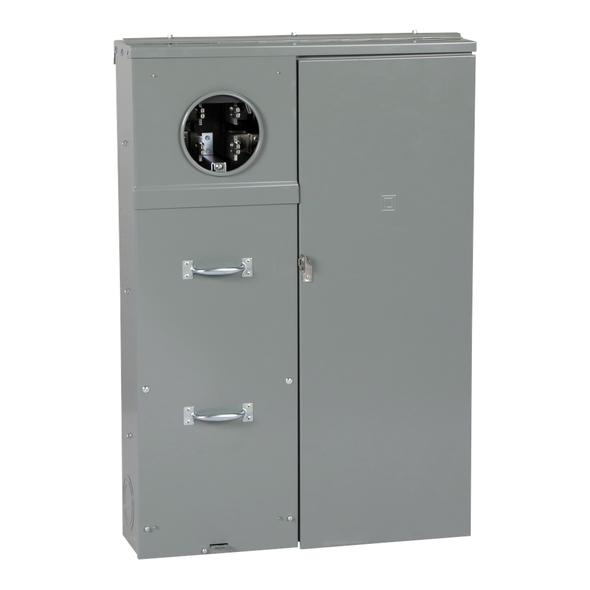 Schneider Electric SU3040D300FB All in one, Homeline, CSED, ringed socket, 300A, surface mount, 30 spaces, 40 circuits, 25kA SCCR, 320 manual bypass