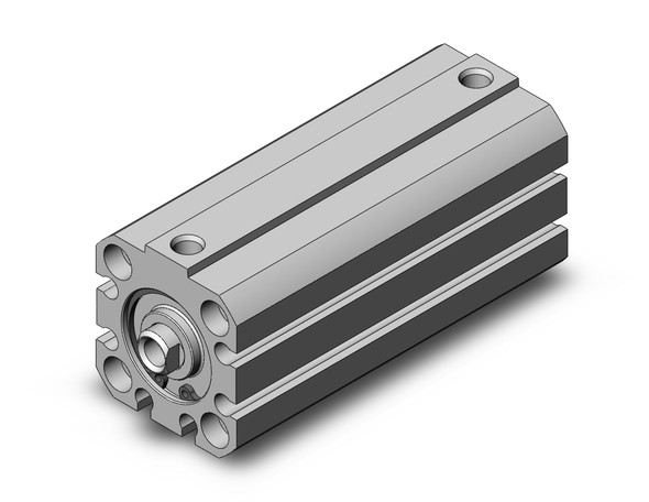 <h2>NC(D)Q8, Compact Cylinder, Double Acting, Single Rod</h2><p><h3>SMC s double acting, single rod version of the NCQ8 series is a square body, compact interchange type cylinder that allows close center to center mounting.  Mounting of the auto switch is easy and is mountable on multi-sides. Use of the retaining ring method improves maintenance performance. Replacing seals is easily obtained by removing the collar. </h3>- Double acting, single rod type<br>- Cylinder stroke range: 1/8  to 4 <br>- Maximum operating pressure: 200PSI<br>- Operating temperature range: 15 - 150 F<br>- Auto switch capable<br>- <p><a href="https://content2.smcetech.com/pdf/NCQ8.pdf" target="_blank">Series Catalog</a>