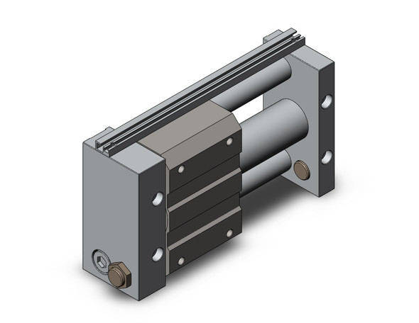 <h2>Rodless Cylinder, NC(D)Y2S, Magnetically Coupled, (Inch Stroke)  - Slide Bearing</h2><p><h3>The NCY2S Rodless Cylinder - Magnetically Coupled uses industrial strength magnets located in the piston and external carriage to form a single unit that will travel when actuated with air pressure.  It is available in a standard or heavy duty magnetic holding force.  It is a one piece unit integrated with slide bearings which provides lateral stability protecting it from side load impacts.</h3>- Bore sizes (nominal): 1/4 , 3 8 , 5/8 , 3/4 , 1 , 1-1/4 , 1-1/2 <br>- Stroke length: 2 , 4 , 6  8 , 10 , 12 , 14 , 16 , 18 , 20 , 24 , 28 , 32 , 36 , 40 , 60 <br>- Minimum operating pressure: 26 psi<br>- Speed: 2 ~ 20 inch/sec.<br>- Auto switch capable<br>- <br>- <br>-  <p><a href="https://content2.smcetech.com/pdf/ncy2.pdf" target="_blank">Series Catalog</a>
