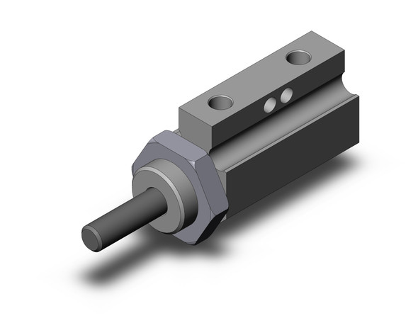 <h2>NC(D)JP, Pin Cylinder, Double Acting, Single Rod</h2><p><h3>The compact design of series NCJP double acting pin cylinder minimizes mounting space. The NCJP is available in five mounting options to accommodate many design styles. Bore sizes include 6, 10 and 15mm with strokes ranging from 5 to 30mm. Other features include brass panel mounting nuts, stainless steel piston rod and brass bodies. The NCJP series is also available in an auto switch capable model. </h3>- <p><a href="https://content2.smcetech.com/pdf/NCJP.pdf" target="_blank">Series Catalog</a>