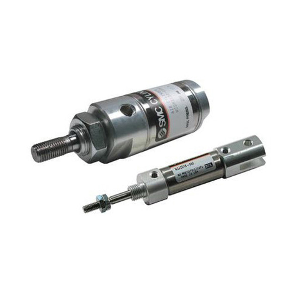 SMC - NCMC125-0080C - NCMC125-0080C Round Body Non-Repairable Air Cylinder - 1.2500 in Bore x 0.8000 in Stroke, Double-Acting, Rear Pivot Mount, Single Rod, .4375 in Rod Size, 1/8 Female NPT