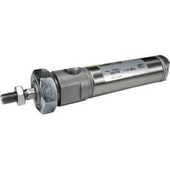 <h2>NC(D)MK, Stainless Steel Cylinder, Non-Rotating, Double Acting, Single Rod</h2><p><h3>Standard double acting single non-rotating piston rod version of our NCM stainless steel cylinders. A wear ring extends the seal life and a bronze rod bushing is standard on all bore sizes. The NCM is available in 3 mounting styles (front nose, double end and rear pivot). The NCM is auto-switch capable without any change in cylinder dimension. Bore sizes range from 3/4  to 1 1/2  and standard strokes from 1/2  to 12 . </h3>- Non rotating, air cylinder<br>- Stainless steel body<br>- Bore sizes-3/4  to 1 1/2 <br>- 3 mountings types available<br>- Auto switch capable<br>- <p><a href="https://content2.smcetech.com/pdf/NCM.pdf" target="_blank">Series Catalog</a>