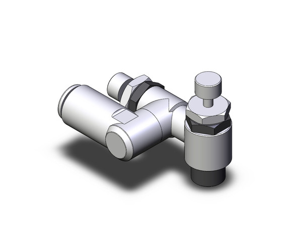 <h2>ASD*FG, Stainless Steel Dual Speed Controller</h2><p><h3>Series ASD, combines a meter-in and meter-out dual speed controller in a single body. The series is available with PT or NPT ports and one-touch fittings are standard. Tamper proof and flat head screwdriver adjustable versions are also available for extra protection against inadvertent operation.<br>- </h3>- Two integrated flow control and check valves<br>- Stainless steel specification for use in corrosive environments<br>- Threads with and without sealant available as standard<br>- Inch or metric sizes available for all models<br>- Meter-in and meter-out types easily determined by the flowdirection symbol on the resin body<br>- One-touch fittings<br>- <p><a href="https://content2.smcetech.com/pdf/AS_StainlessSteel.pdf" target="_blank">Series Catalog</a>