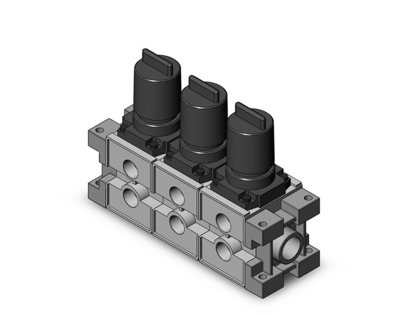 <h2>NARM**00, Modular Style, Regulator Manifold Series</h2><p><h3>Air Regulator manifold series ARM is available in standard size 1000   2000 and the modular style is available in sizes 2500   3000. Standard models are available with 4 connection methods and have backflow function availability. Modular styles can be freely mounted on a manifold station and have easy set up using the new handle.</h3>- Regulator manifold, modular type<br>- NPT type threads<br>- Optimal for central pressure control<br>- One-touch lock system<br>- Maximum operating pressure: 1.0MPa<br>- <p><a href="https://content2.smcetech.com/pdf/NARM.pdf" target="_blank">Series Catalog</a>