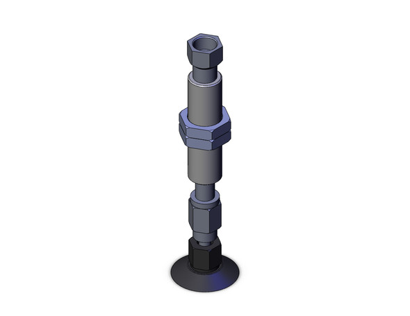 <h2>ZPT-J/K, Ball Joint Pad with Buffer, Vertical Entry</h2><p><h3>The ZPT series suction cups are available in diameters from 2 to 125mm, 6-cup materials, and 4-cup designs (flat, flat with ribs, deep and bellows), to suit multiple applications. Vertical vacuum entry connections can be made via one-touch fittings or threaded connections. Optional buffers can be ordered with up to 50mm stroke.  SMC s ZP2 series vacuum pads are available in diameters from 2 to 340mm, and offer a variety of pad materials and designs. The ZP2 series was designed to standardize special products designed for the ZP series.  Pad types include: miniature cups, compact cups, nozzle cups, multi-bellows cups, sponge cups, mark-free cups, oval cup variations, and heavy-duty cup variations.  Optional buffers can be ordered with up to 100mm stroke.  The ZP3 line of suction cups has a compact pad and the buffer body has been shortened by as much as 2.2  when compared to the ZP series.  The optional buffer can be ordered with up to 20mm stroke.<br>-  </h3>- Ball joint type vacuum pad with buffer, vertical entry<br>- Pad diameters (mm): 10, 13, 16, 20, 25, 32, 40, 50<br>- Buffer type: with or without detent<br>- Adsorption is possible even on a slanted surface<br>- Interchangeable with standard type<br>- Exchangeable at the adapter<br>- <p><a href="https://content2.smcetech.com/pdf/ZP_Basic.pdf" target="_blank">Series Catalog</a>