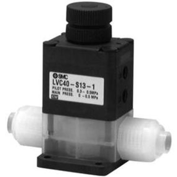 SMC LVC30-S07-2 high purity chemical valve, air operated high purity chemical liquid valve