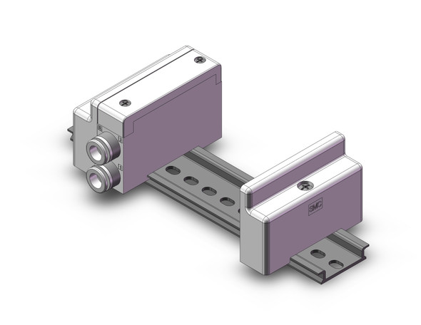 SMC SS5Q14-07C-D 4/5 port solenoid valve mfld, plug lead unit