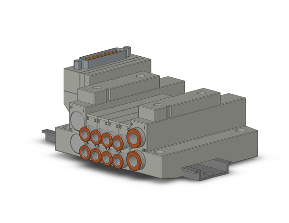 SMC SS5V1-16FD1-04U-N7 5 Port Solenoid Valve Manifold