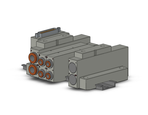 SMC SS5V2-16FD1-04D-C6 Ss5V 04 Station Manifold, Cassette Base