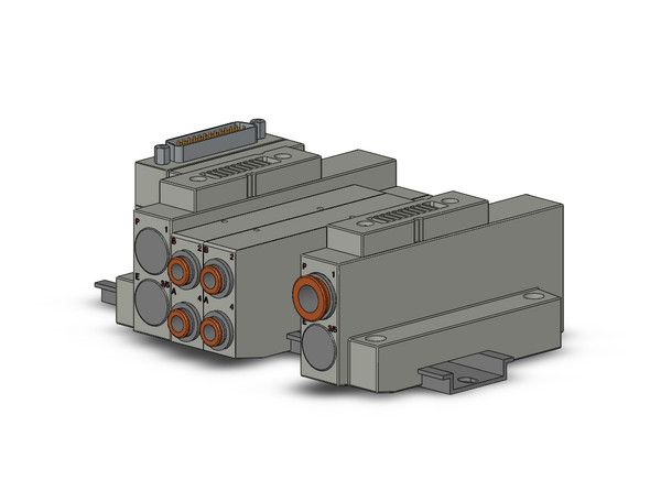 SMC SS5V2-16FD1-04US-N7 Ss5V 04 Station Manifold, Cassette Base