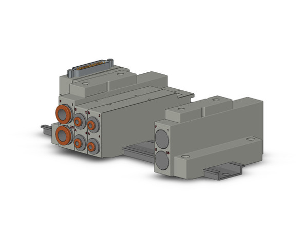 SMC SS5V2-16FD1-06D-N3 Ss5V 06 Station Manifold, Cassette Base