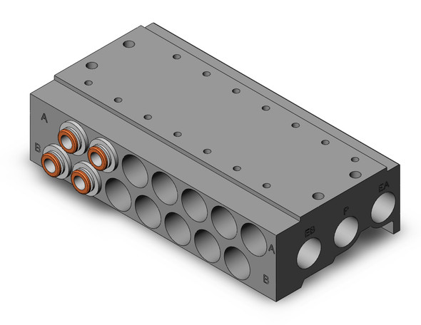 SMC SS5Y5-41-07-C6 4/5 port solenoid valve ss5y bar stock manifold