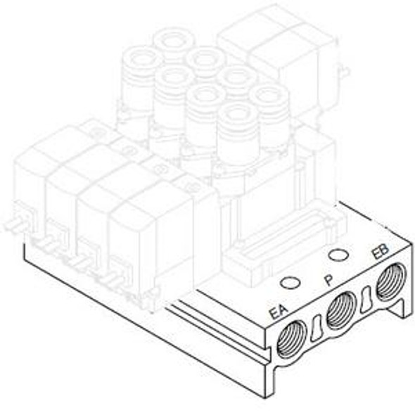 SMC SS5Y5-42-04-02 4/5 Port Solenoid Valve