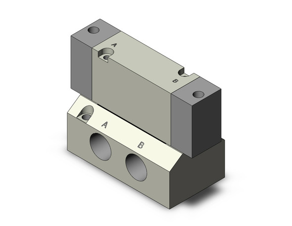 <h2>SYJA7000, Air Operated Valve, All Types</h2><p><h3>The SYJA3000/5000/7000 series are 4   5 port air operated valves with rubber seals.  The series is available in base mounted or body ported styles.</h3>- Body ported or base mounted<br>- Rubber seal<br>- Sonic conductance: C  - 2.9dm3/(s bar)<br>- Applicable cylinder size:  50<p><a href="https://content2.smcetech.com/pdf/SYJA_45Port.pdf" target="_blank">Series Catalog</a>