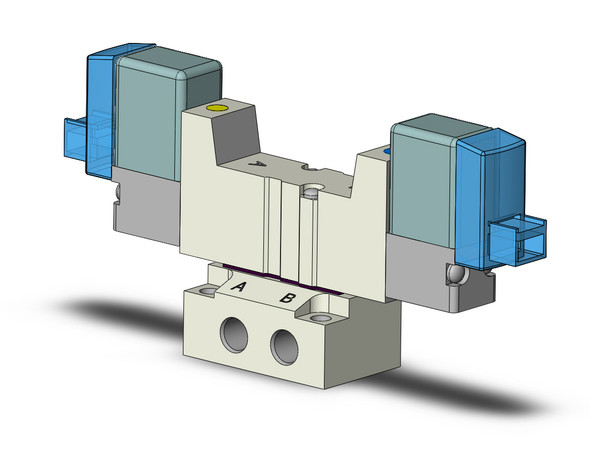 <h2>SYJ3000, 5 Port Solenoid Valve, Base Mounted &amp; Body Ported</h2><p><h3>The SYJ Valve is an innovative combination of space efficiency and performance superiority which provides real value to the design solution. Whether designed in a manifold or used as a single valve, this small profile increases design flexibility and minimizes space requirements. The SYJ valve utilizes a low power (0.5 watts standard) pilot solenoid design, which dramatically reduces thermal heat generation. This improves performance, decreases operating costs, and allows for direct control by PLC output relays. All electrical connections for SYJ Valves are available with lights and surge suppression. SYJ series valves can be configured on base mounted manifolds, or individually on sub-plates, creating a variety of solutions to meet your broadest engineering needs. </h3>- Fluid: air<br>- Operating pressure range: 0.15 - 0.7MPa<br>- Effective area mm 2 (Cv): 5 port body ported 0.9 (0.05)5 port base mounted w/sub-plate 1.8 (0.1)<br>- Coil rated voltage: 3, 5, 6, 12, 24VDC;100, 110, 200, 220VAC<br>- Ambient   fluid temp: max. 50 C<br>- <p><a href="https://content2.smcetech.com/pdf/SYJ_5PT.pdf" target="_blank">Series Catalog</a>