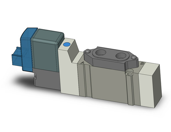 <h2>SY3000, 5 Port Solenoid Valve, All Types</h2><p><h3>Series SY offers major advances in valve performance for cost-effective solutions to your requirements. The series offers high flow with low power consumption in a compact design. The SY is available in body ported or base mounted styles and can be used individually or manifold mounted.<br>- </h3>- Fluid: air<br>- Operating pressure range: (internal pilot) 0.1 - 0.7MPa(external pilot) -100kPa to 0.7MPa(external pilot, pilot pressure range) 0.25 - 0.7MPa<br>- Effective area mm 2 (Cv): body ported 4.14 (0.23);base mounted 5.4 (0.3)<br>- Coil rated voltage: 3, 5, 6, 12, 24VDC;100, 110, 200, 220VAC<br>- Response time (0.5MPa) w/o indicator light  surge voltage suppressor: 15ms or less<br>- Ambient   fluid temperature: 50 C <p><a href="https://content2.smcetech.com/pdf/SY3.5.7.9000.pdf" target="_blank">Series Catalog</a>