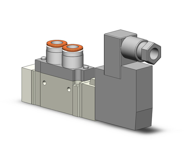 SMC SY5120-5D-N9T 4/5 port solenoid valve valve, sgl sol, body pt (dc)