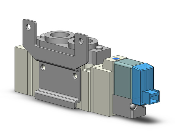 SMC SY5120-5LOZ-01T-F2 4/5 port solenoid valve valve, sgl sol, body pt (dc)