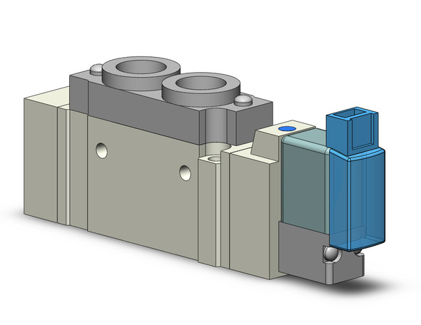 SMC SY5120-5MOZ-01T 4/5 port solenoid valve valve, sgl sol, body pt (dc)