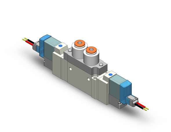 SMC SY5220-5LZ-C4 4/5 port solenoid valve valve, dbl sol, body pt (dc)