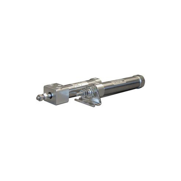 SMC - CDM2B20-250 - CDM2B20-250 Round Body Non-Repairable Air Cylinder - 20 mm Bore x 250 mm Stroke, Double-Acting, Basic Mount, Single Rod, M8x1.25 Rod Size, 1/8 Female BSPT