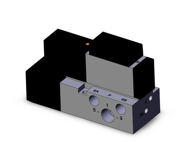 SMC VFR2100-5FZ-02 4/5 port solenoid valve valve, 5 port solenoid