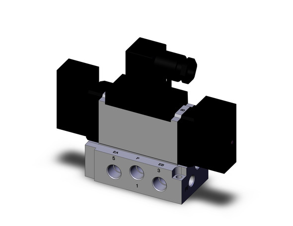 SMC VFR3210-3DZ-02 4/5 port solenoid valve valve dbl non plugin base mt