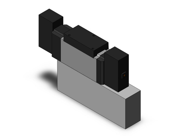 <h2>VFS3000, Body Ported &amp; Base Mounted Type Valve</h2><p><h3>Series VFS consists of 5 port pilot solenoid valves with metal seals and base mounted or body ported type manifolds. Base mounted manifolds are available in plug-in and non plug-in styles. Body ported manifolds are available with bar or separate type manifold bases. Port sizes range from 1/8 to 3/4 with Rc(PT), NPTF   G(PF) thread types available. Various options also available.<br>- </h3>- VFS3000, body ported   base mounted valves<br>- Thread type: Rc(PT)<br>- Port sizes: 1/4, 3/8<br>- Maximum operating pressure: 9.9kgf/cm <br>- Ambient   fluid temperature: -10 to 60 C<br>- Manual override: non locking push style<br>- <p><a href="https://content2.smcetech.com/pdf/VFS.pdf" target="_blank">Series Catalog</a>