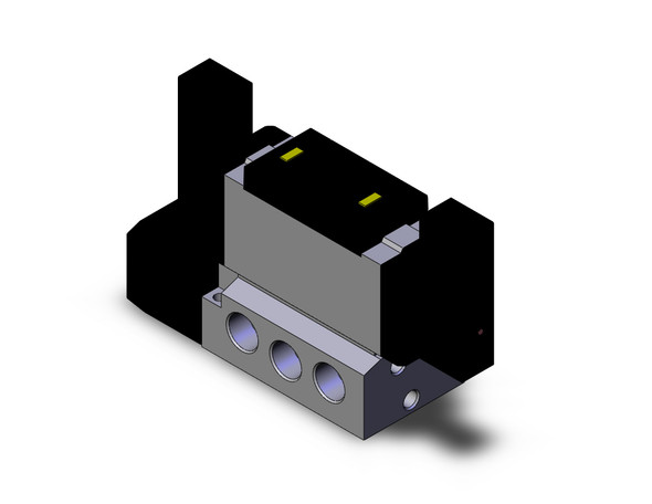 SMC VFS5200-5FZ-04 4/5 port solenoid valve valve dbl plugin base mount