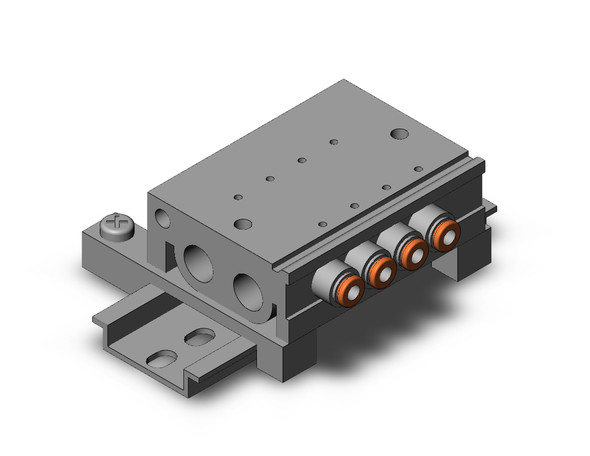 SMC VV3QZ15-04C4C-D base mounted manifold