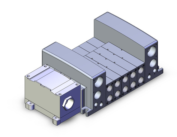 <h2>VQC4000 Manifold/Valve Assembly with Terminal Block Box</h2><p><h3>The VQC with terminal block box kit has a terminal block inside a junction box. The provision of a G3/4 electrical entry allows connection of conduit fittings.</h3>- For VQC4000 base mount, plug-in valves<br>- Conforms to IP67 for protection from dust and moisture<br>- Terminals are concentrated in compact clusters within the terminal block box<br>- G3/4 electrical entry allows connection of conduit fittings<br>- 1 to 10 stations available as standard<br>- <p><a href="https://content2.smcetech.com/pdf/VQC4.pdf" target="_blank">Series Catalog</a>