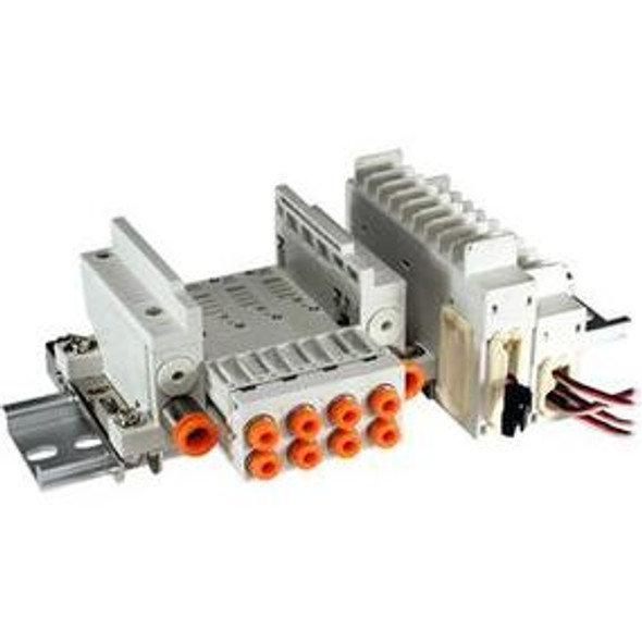 SMC VV5Q05-04M5TT1-D mfld, non plug-in, vq0000, VV5Q* MANIFOLD VQ 4/5 PORT