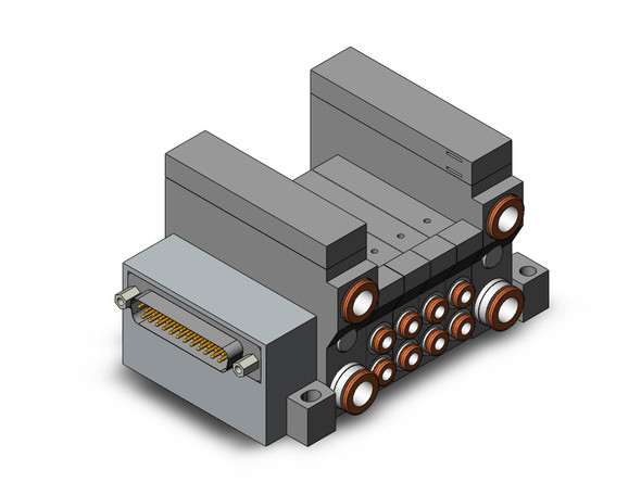 SMC VV5Q11-02C4FS1 mfld, plug-in, vq1000, VV5Q* MANIFOLD VQ 4/5 PORT