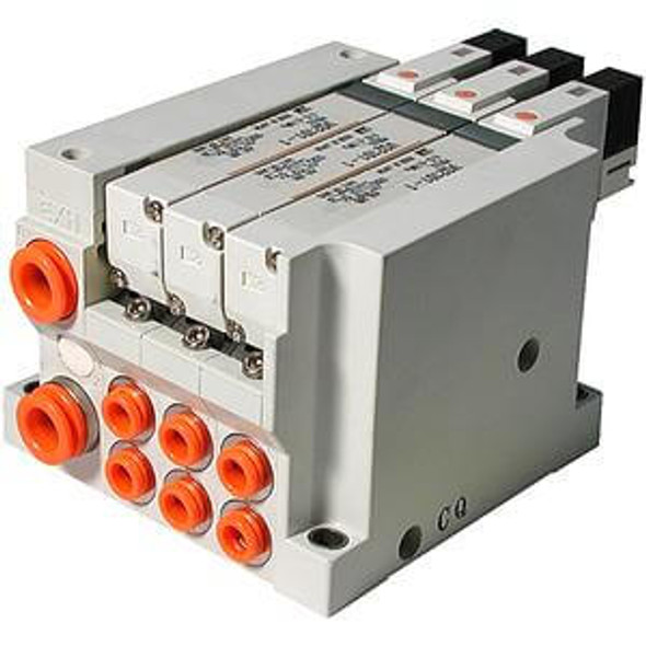 SMC VV5Q21-05C6L0-DN 4/5 port solenoid valve vv5q manifold