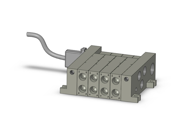 SMC VV5Q41-0403FD1 Mfld, Plug-In, Vq4000