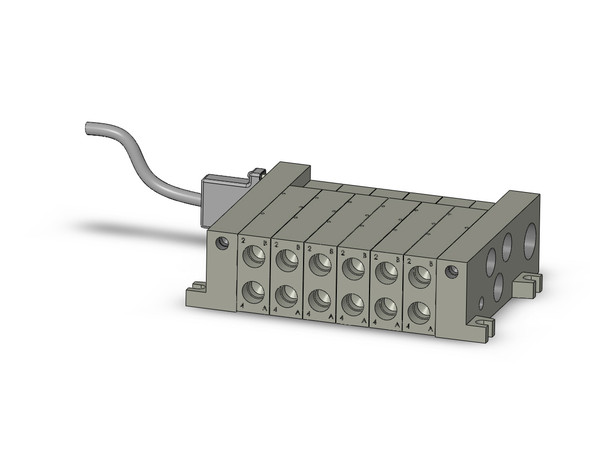 SMC VV5Q41-0603TFD2 Mfld, Plug-In, Vq4000